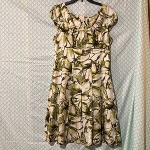 [BANANA REPUBLIC] Green Goddess Silk Dress